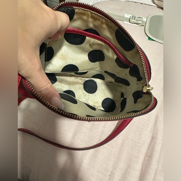 Red Kate Spade crossbody purse - Picture 5 of 6